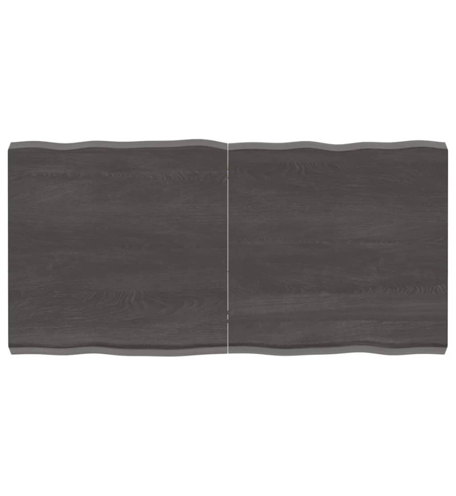 Dessus de table bois chêne massif traité bordure assortie