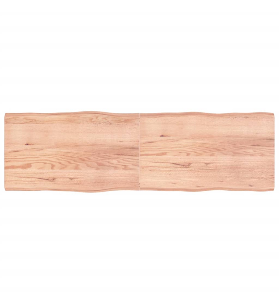 Dessus de table bois chêne massif traité bordure assortie