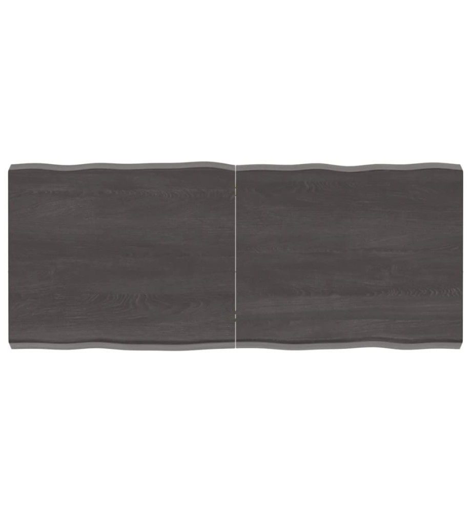 Dessus de table bois chêne massif traité bordure assortie