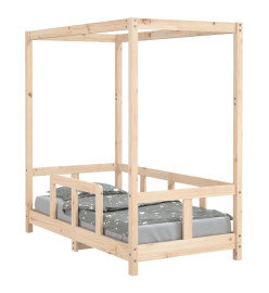 Cadre de lit pour enfant 70x140 cm bois de pin massif