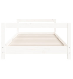 Cadre de lit pour enfants blanc 90x190 cm bois de pin massif