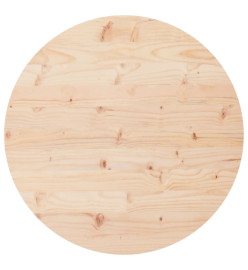 Dessus de table rond Ø90x3 cm bois de pin massif