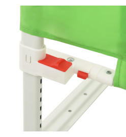 Barrière de sécurité de lit enfant Vert 90x25 cm Tissu