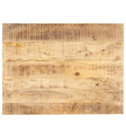 Dessus de table Bois de manguier solide 15-16 mm 80x70 cm