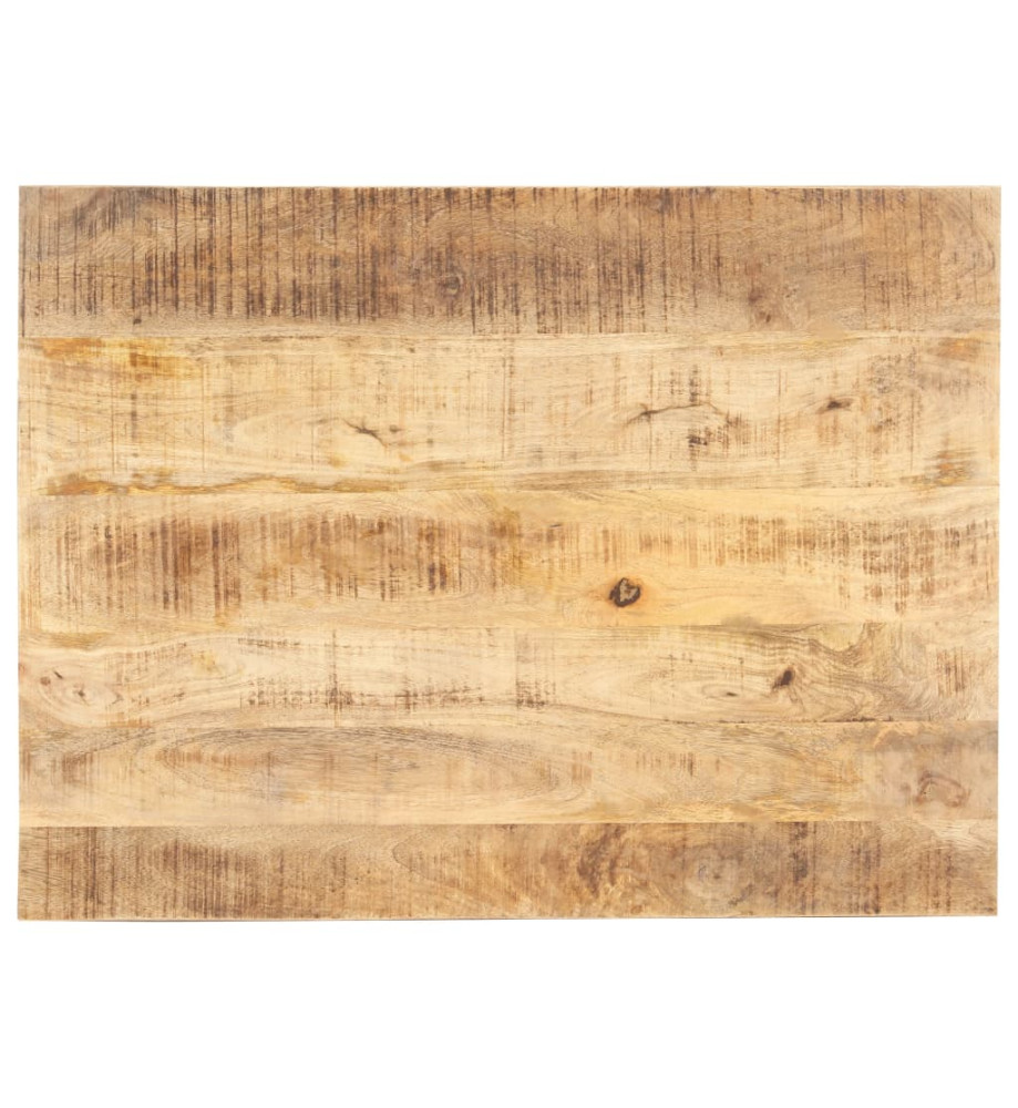 Dessus de table Bois de manguier solide 15-16 mm 80x70 cm