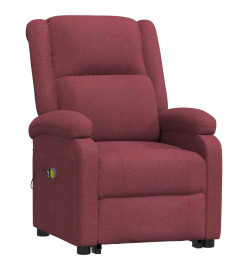 Fauteuil de massage Rouge bordeaux Tissu