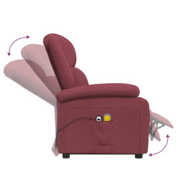 Fauteuil de massage Rouge bordeaux Tissu