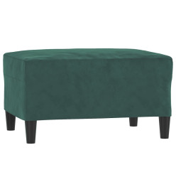 Repose-pied Vert foncé 70x55x41 cm Velours