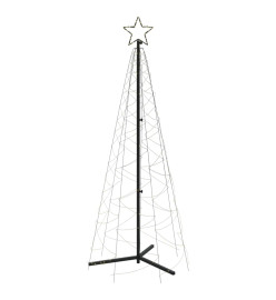 Arbre de Noël cône Blanc chaud 200 LED 70x180 cm