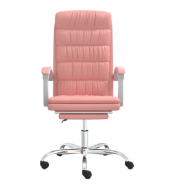 Fauteuil inclinable de bureau Rose Similicuir