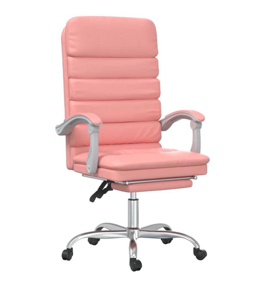 Fauteuil de massage inclinable de bureau Rose Similicuir