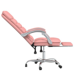 Fauteuil de massage inclinable de bureau Rose Similicuir