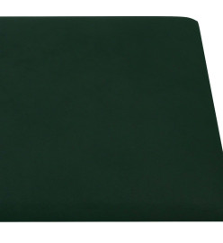 Panneaux muraux 12 pcs Vert foncé 30x30 cm Velours 1,08 m²