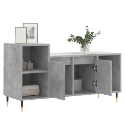 Meuble TV Gris béton 100x35x55 cm Bois d'ingénierie