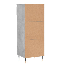 Armoire à chaussures Gris béton 40x36x105 cm Bois d'ingénierie