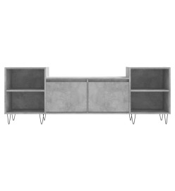 Meuble TV Gris béton 160x35x55 cm Bois d'ingénierie