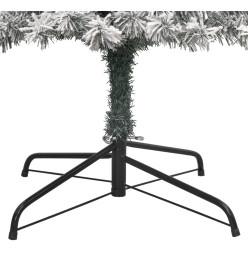 Sapin de Noël mince avec support et flocon de neige 270 cm PVC