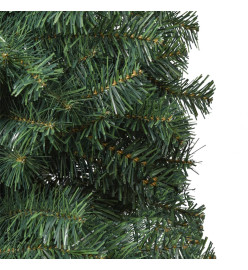 Sapin de Noël mince avec support 210 cm PVC