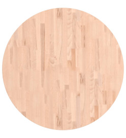 Dessus de table Ø90x4 cm rond bois massif de hêtre