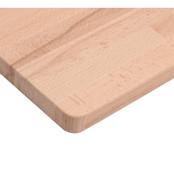 Dessus de table 80x80x2,5 cm carré bois massif de hêtre