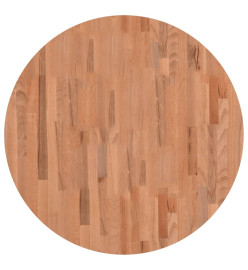 Dessus de table Ø80x1,5 cm rond bois massif de hêtre