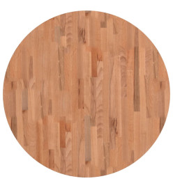 Dessus de table Ø90x4 cm rond bois massif de hêtre