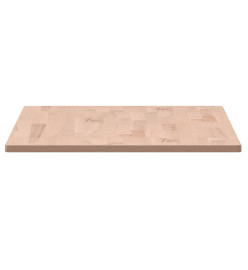 Dessus de table 80x40x1,5 cm rectangulaire bois massif de hêtre