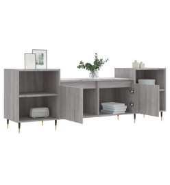 Meuble TV Sonoma gris 160x35x55 cm Bois d'ingénierie