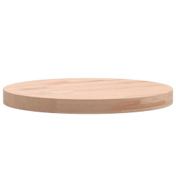 Dessus de table Ø30x2,5 cm rond bois massif de hêtre