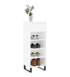 Armoire à chaussures Blanc 40x36x105 cm Bois d'ingénierie