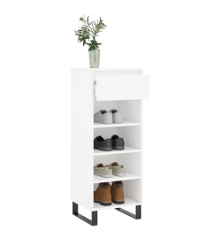 Armoire à chaussures Blanc 40x36x105 cm Bois d'ingénierie