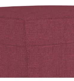 Repose-pied Rouge bordeaux 60x50x41 cm Tissu