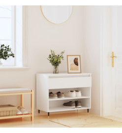 Armoire à chaussures Blanc 70x36x60 cm Bois d'ingénierie