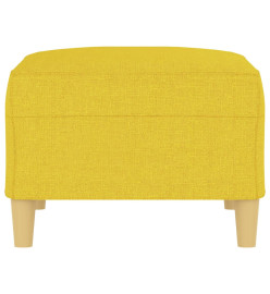 Repose-pied Jaune clair 70x55x41 cm Tissu