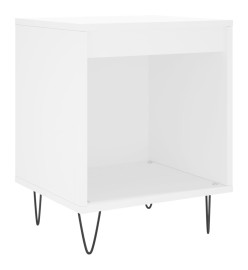 Table de chevet Blanc 40x35x50 cm Bois d’ingénierie