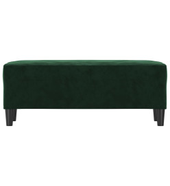 Banc Vert foncé 100x35x41 cm Velours