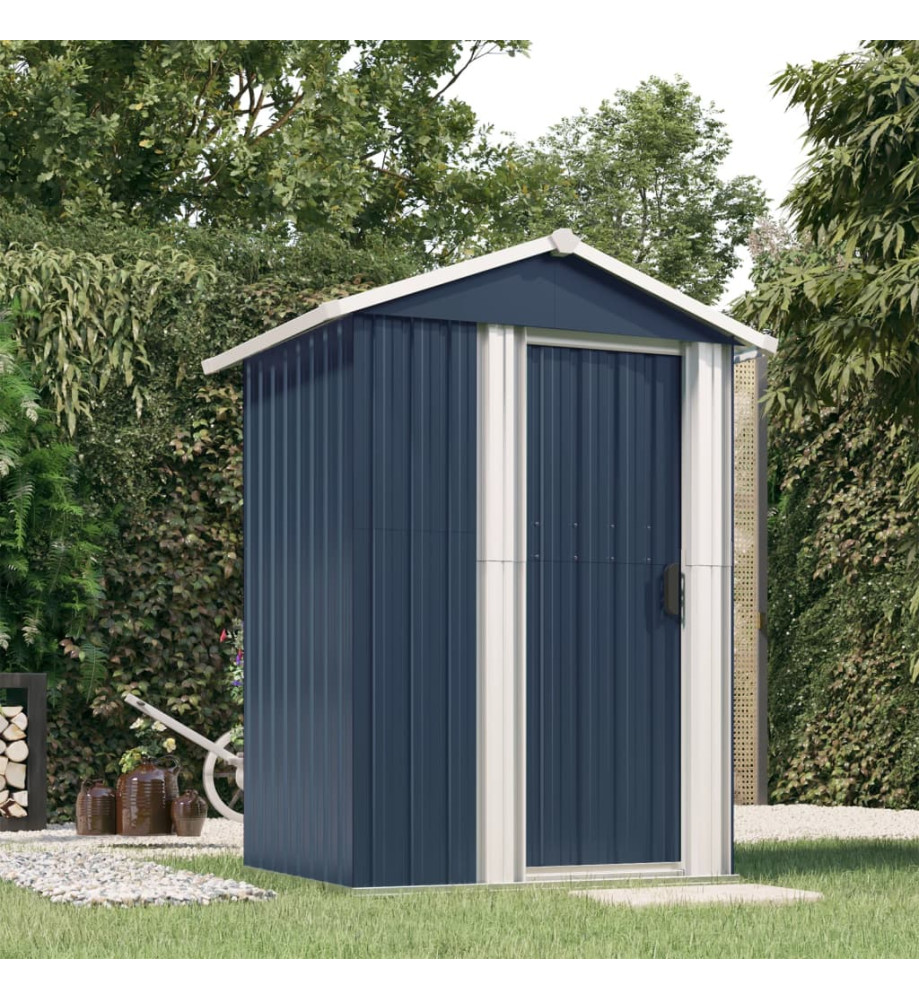 Abri de jardin Anthracite 126x97,5x177 cm Acier galvanisé