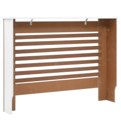 Cache-radiateur Blanc 112x19x81,5 cm MDF