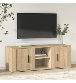 Meuble TV Chêne sonoma 100x31,5x35 cm Bois d'ingénierie