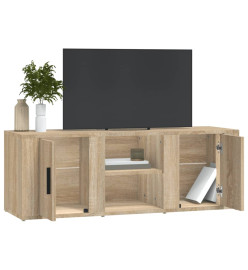 Meuble TV Chêne sonoma 100x31,5x35 cm Bois d'ingénierie