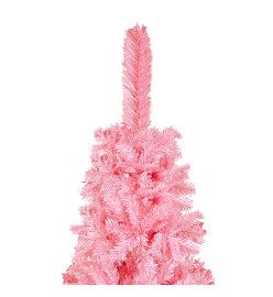 Sapin de Noël étroit Rose 240 cm