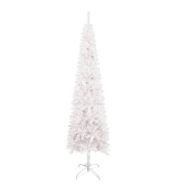 Sapin de Noël étroit Blanc 180 cm