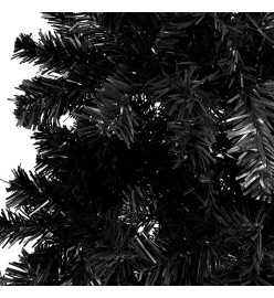 Sapin de Noël étroit Noir 240 cm