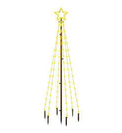 Sapin de Noël avec piquet Blanc chaud 108 LED 180 cm