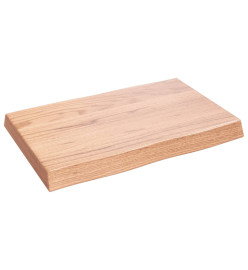 Dessus de table bois chêne massif traité bordure assortie