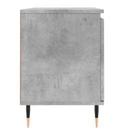 Meuble TV gris béton 104x35x50 cm bois d'ingénierie