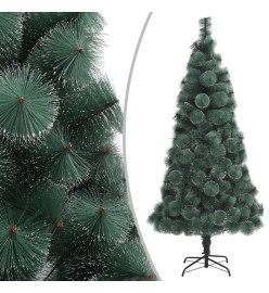 Arbre de Noël artificiel avec LED et boules Vert 120 cm PVC PE