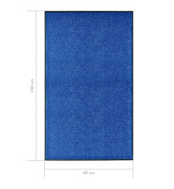 Paillasson lavable Bleu 90x150 cm