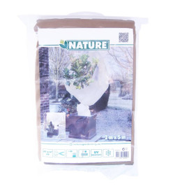 Nature Couverture en polaire d'hiver 60 g/m² Beige 2x5 m