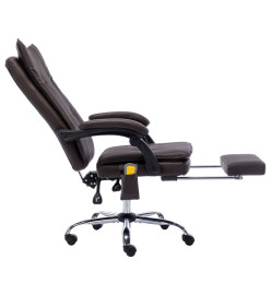 Chaise de bureau de massage Marron Similicuir